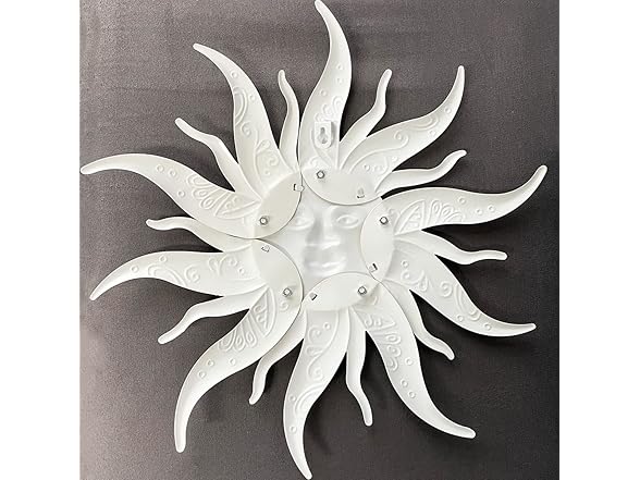 Large Metal Sun Wall Art Decor