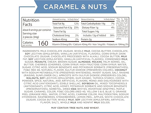 Russell Stover Caramel Nuts Choc Box 9.4