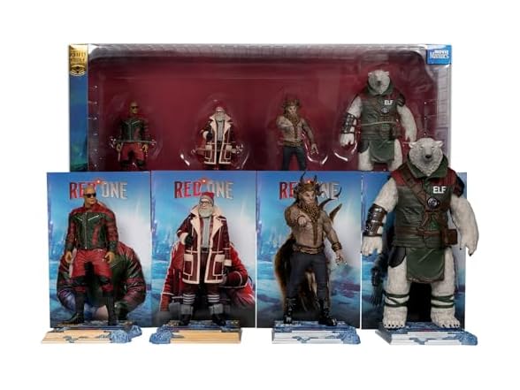 Red One 6in Posed Figure 4pk