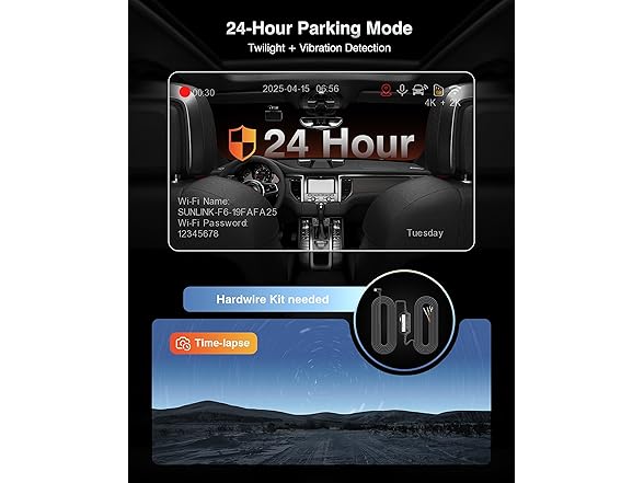 FAIMEE 4K+2K Dash Cam | 5.8G/2.4G