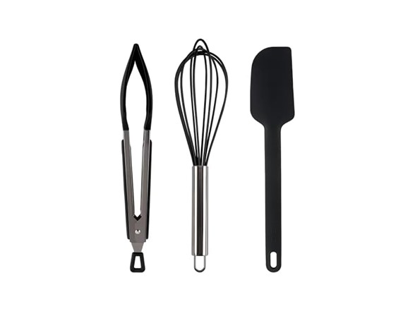 Black 3-Piece Utensils