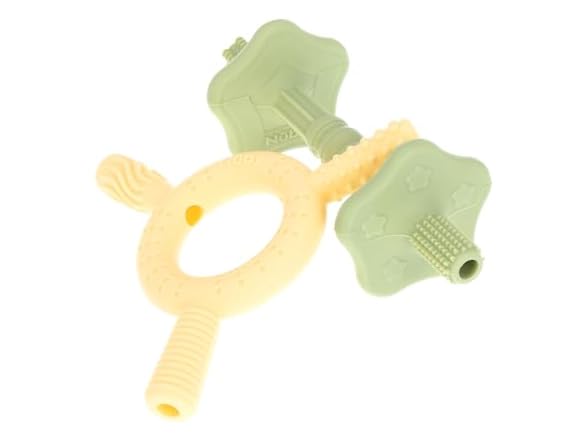Nuby Hollow Tube Silicone Teething Toy 2Pk