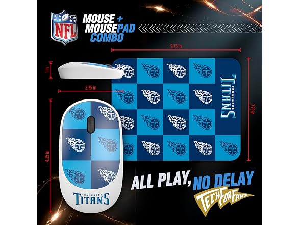 SOAR NFL Wireless Mouse and Mouse Pad