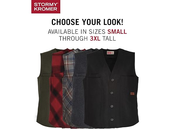 Stormy Kromer Men (3X-Large Tall) Button Vest
