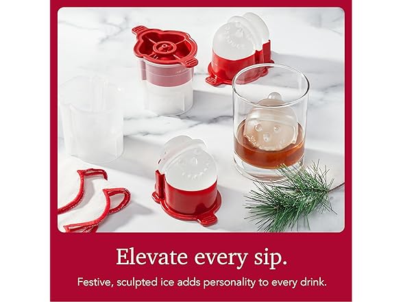 Tovolo Ice Cube Snowman Mold Holiday Ice Molds