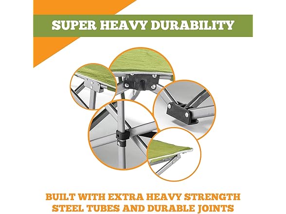 Alpcour Small-Collapse Camping Cot Green