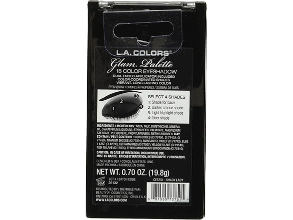 L.A. COLORS 18 Color Eyeshadow Palette