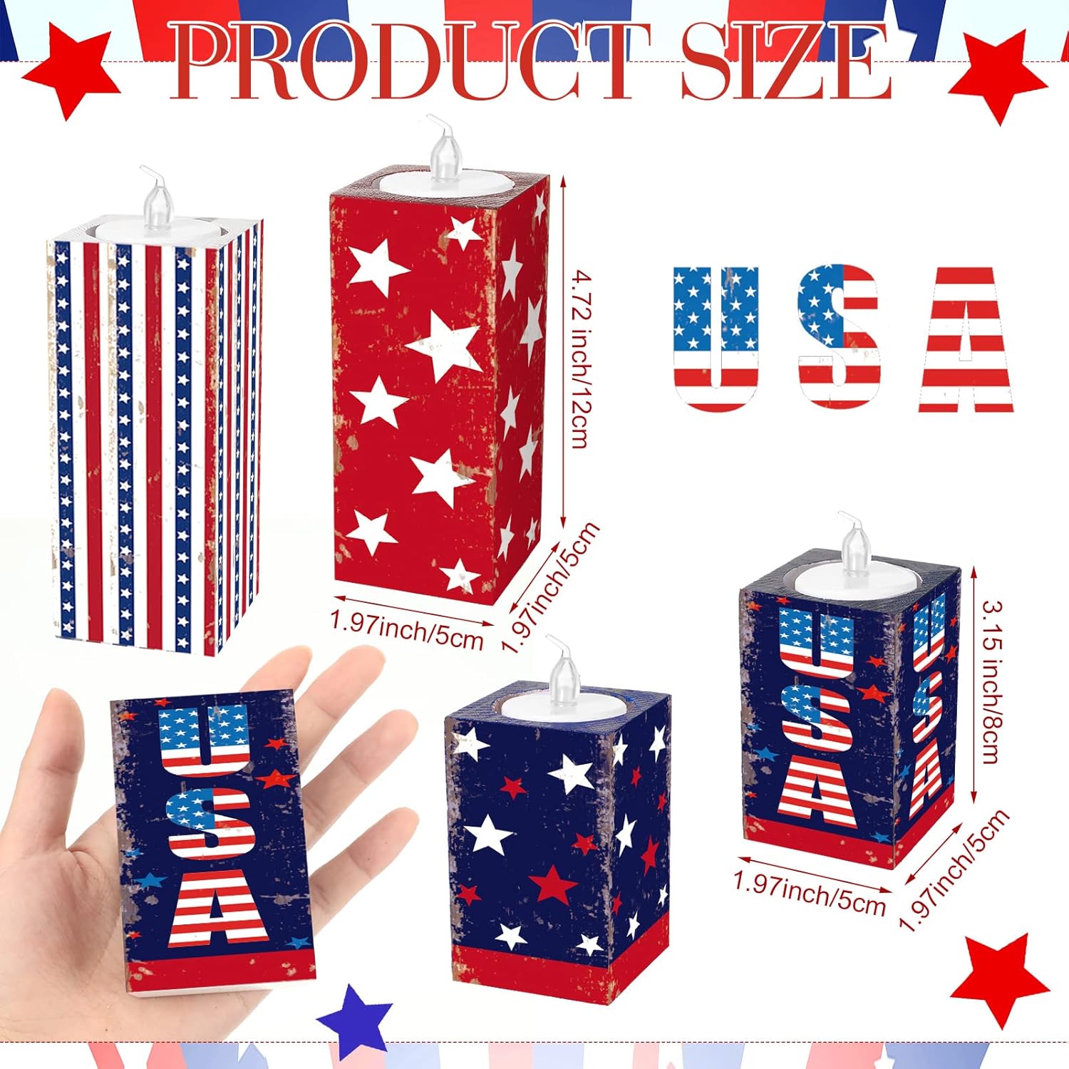 Patriotic Tiered Tray Decor 4 Pack - Gallery 4