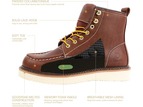 Clitenk Work Boots Men