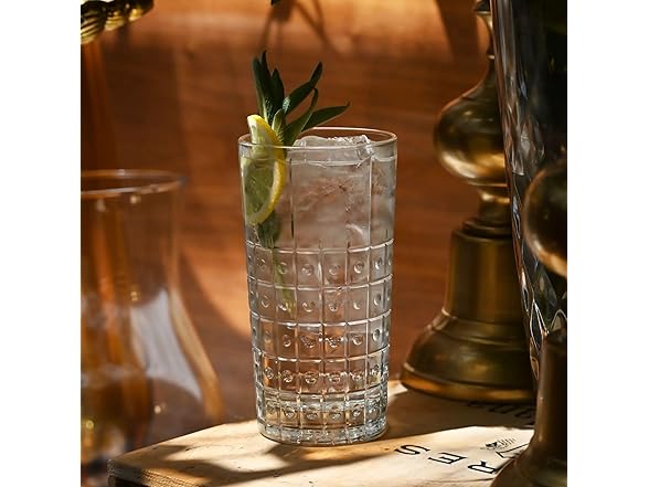 Bormioli Rocco Bartender Este 10.25 oz. Long Drink Drinking Glasses Set of 4