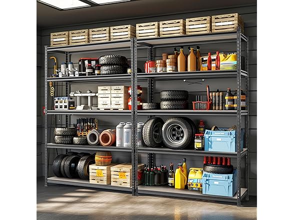 WORKPRO 5-Tier Garage Shelving 36x18x72