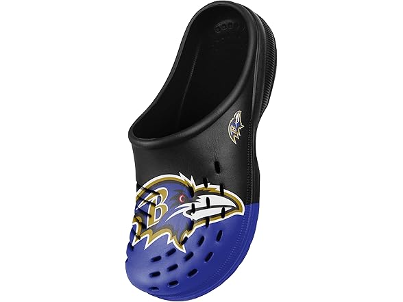 BALTIMORE RAVENS (9-10) Mens Colorblock Big Logo Clog