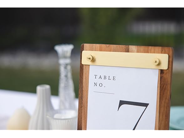 Natural Acacia Wood Sign Holder