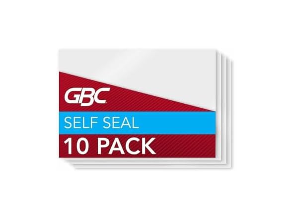 GBC Laminating Sheets, Self Adhesive Pouches ID Badge