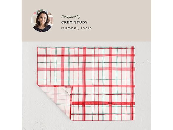 Minted Plaid Tea Towel Set of 2