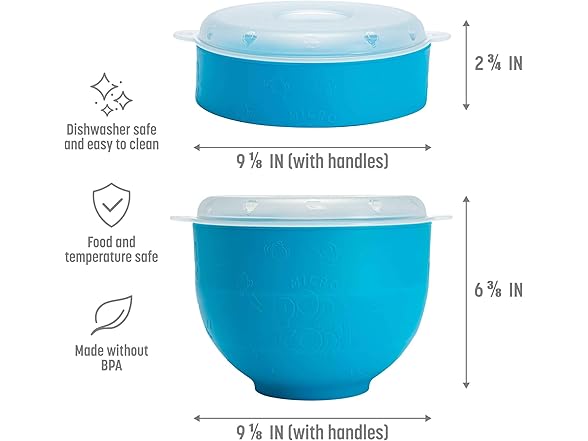 Goodful Silicone Popcorn Popper, Blue