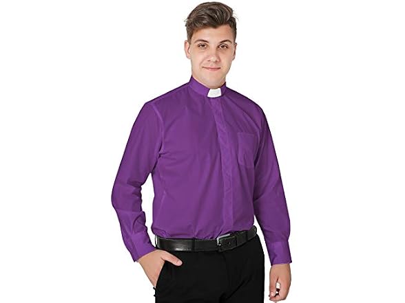 IvyRobes Men (XL) Tab-Collar Long Sleeves Shirt