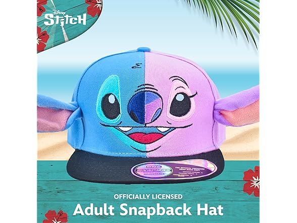 Disney Stitch Angel Face Baseball Cap