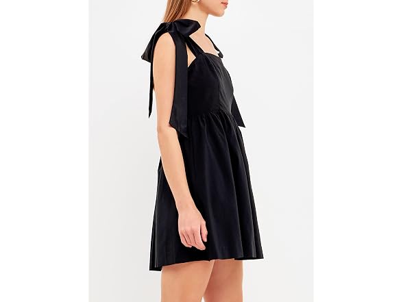Endless Rose Women (S) Bowed Baby Doll Mini Dress