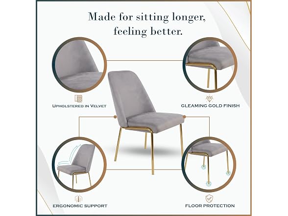 Leisuremod LDC20 Lumen Dining Chairs