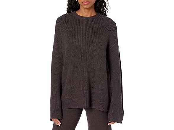 The Drop Women Alice Crew-neck Back-slit Sweater - Gallery 8
