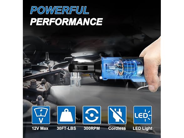 AZZUNO Electric Ratchet Wrench Set