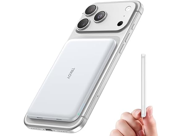 TRKOY for Magsafe Portable Charger White
