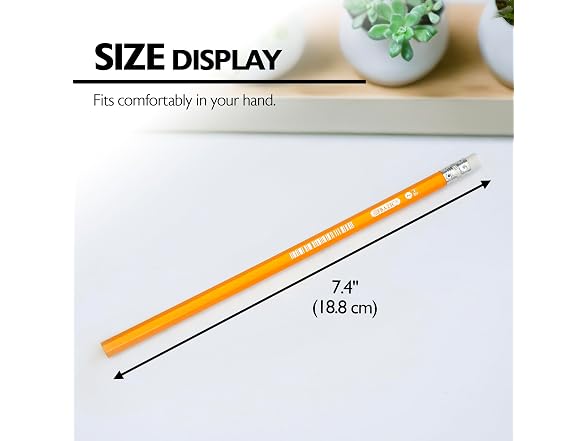 BAZIC Pencil #2 HB Pencils, Latex Free Eraser