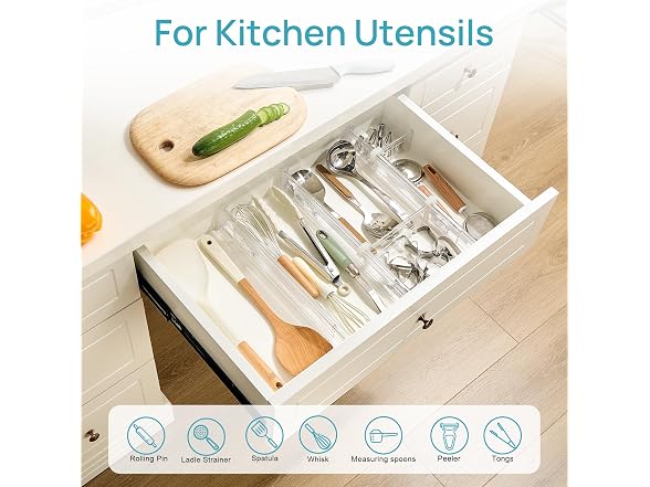 Vtopmart Expandable Drawer Dividers, 6 Pack