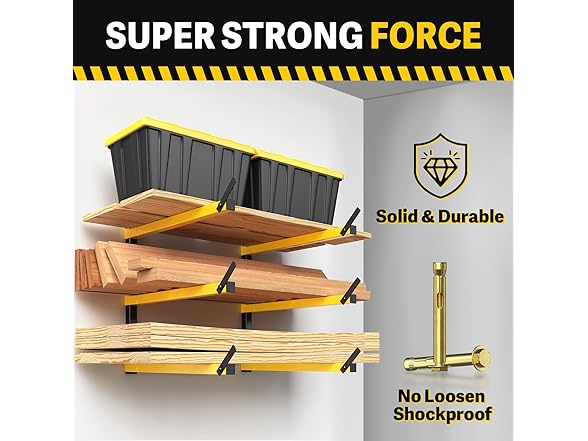 GREENER Lumber Storage Rack Folding w/ 3-Levels, 2 Ct