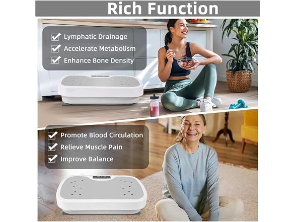 yoyomax Vibration Plate Exercise Machine, Grey