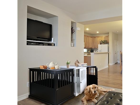Casual Home Wooden Large Pet Crate, End Table