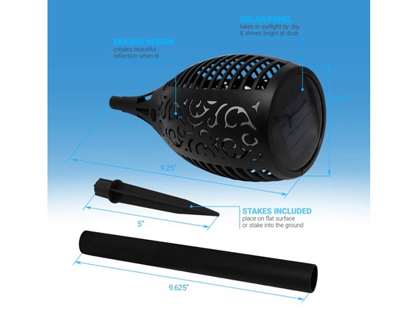 Aduro Solar Powered Flame LED Torch