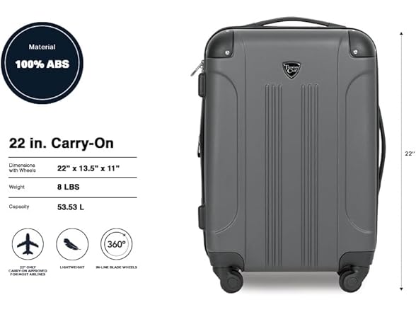 Travelers Club Travelers Club Chicago Hardside Expandab