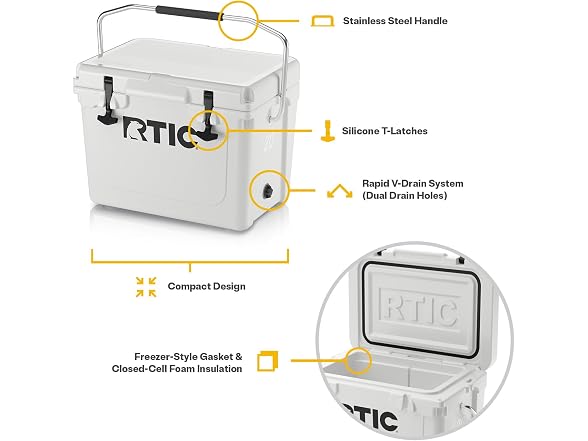 RTIC 20 QT Ultra-Tough Hard Cooler,