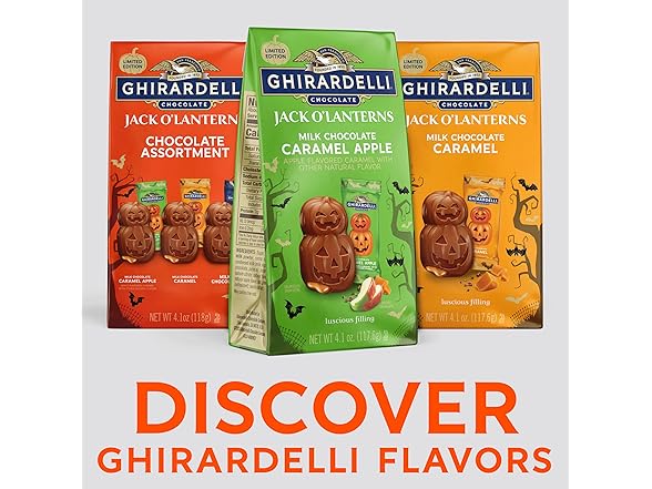 Ghirardelli Milk Choc Caramel Jack OLant