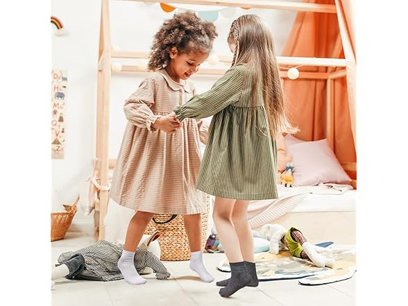 24 Pairs Kids Athletic Crew Socks