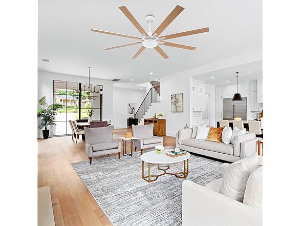 Parrot Uncle F8261WH110V 65 Inch Large Ceiling Fan