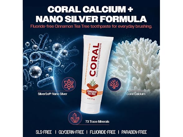 Coral White Cinnamon Tea Tree Toothpaste 4 oz