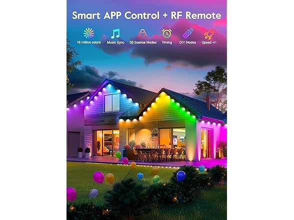 Brightown Smart Christmas Lights Outdoor, 100 LED