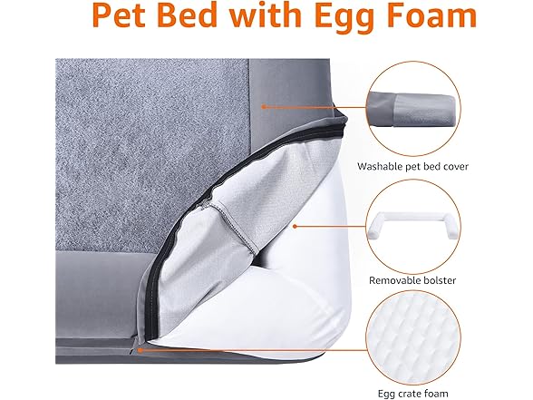 Amazon Basics Foam Living Room Pet Bed