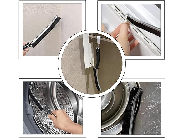 6 Pcs Hard Bristle Crevice Cleaning Brush