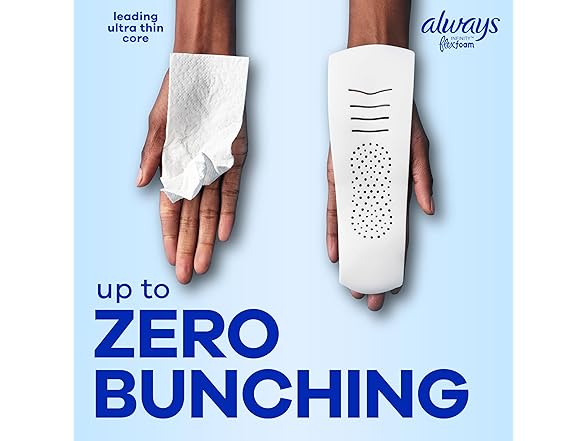 Always Infinity Feminine Pads for Women, Size 1 