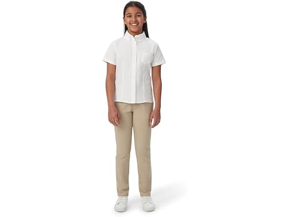 French Toast Oxford Shirt White (6X)