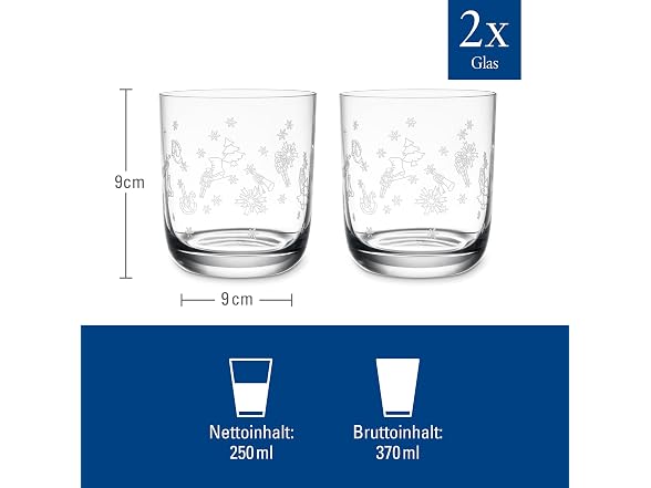 Villeroy & Boch Crystal Tumblers 2CT