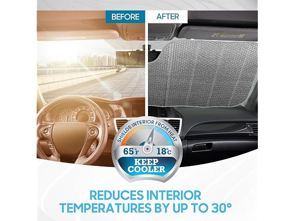 BDK Lavender Windshield Sun Shade 58x27