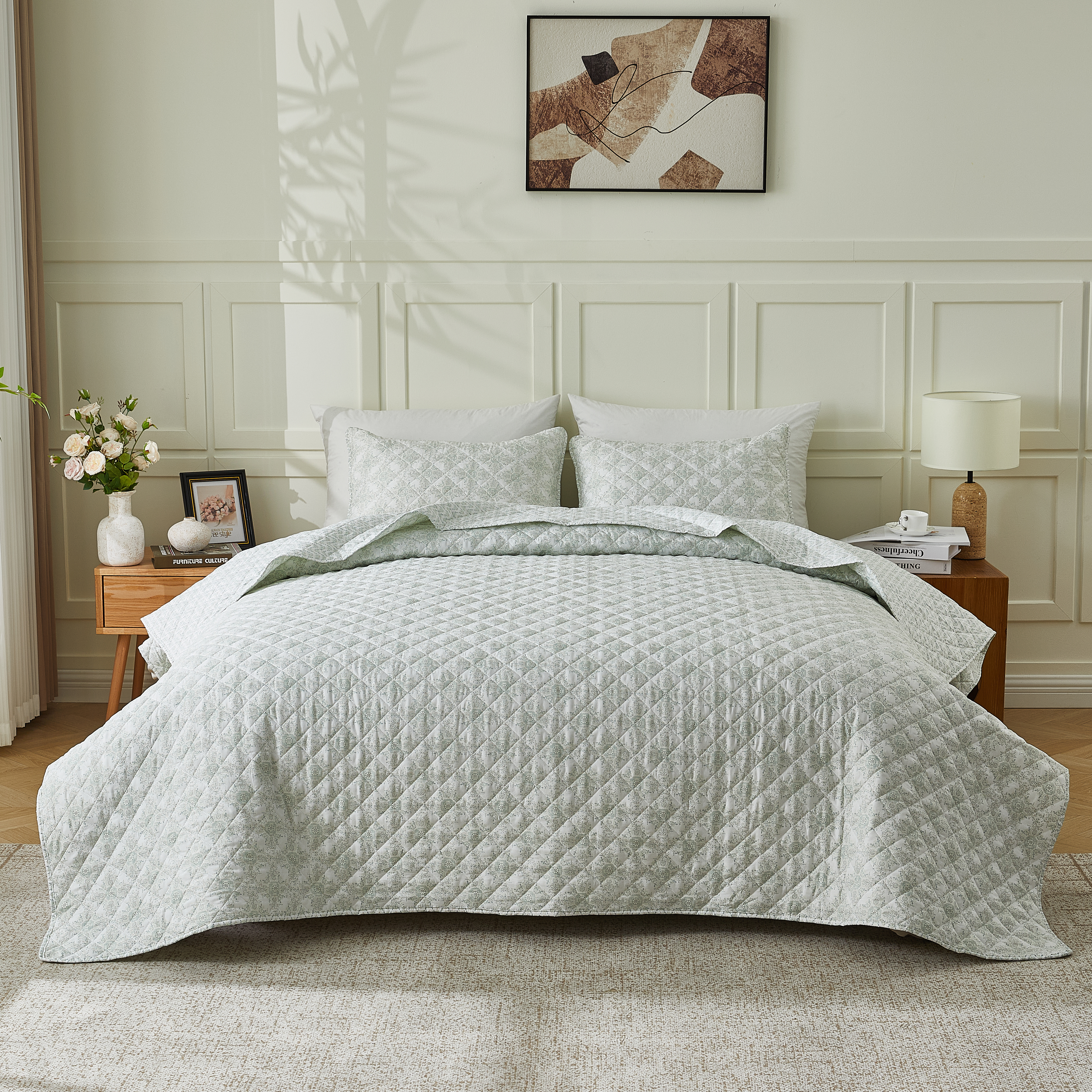 Patina Vie Vintage Floral 3Pc Quilt Set - Gallery 29