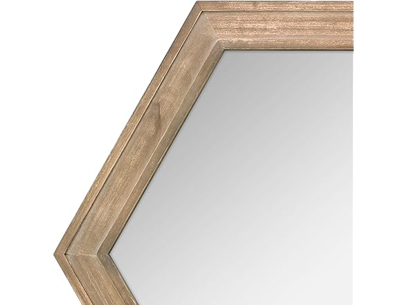 Stonebriar 24" Hexagon Hanging Mirror