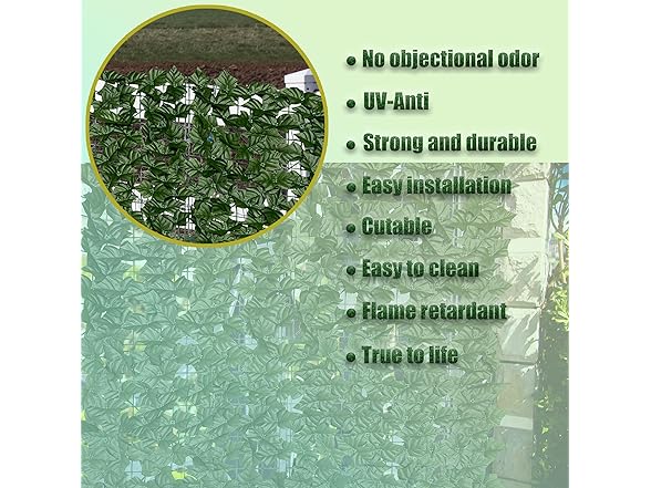 DOPGIB Artificial Ivy Privacy Fence Scre