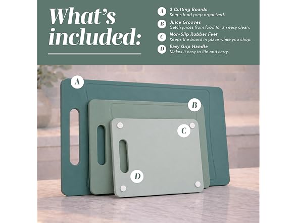 Non-Slip Cutting Board Set